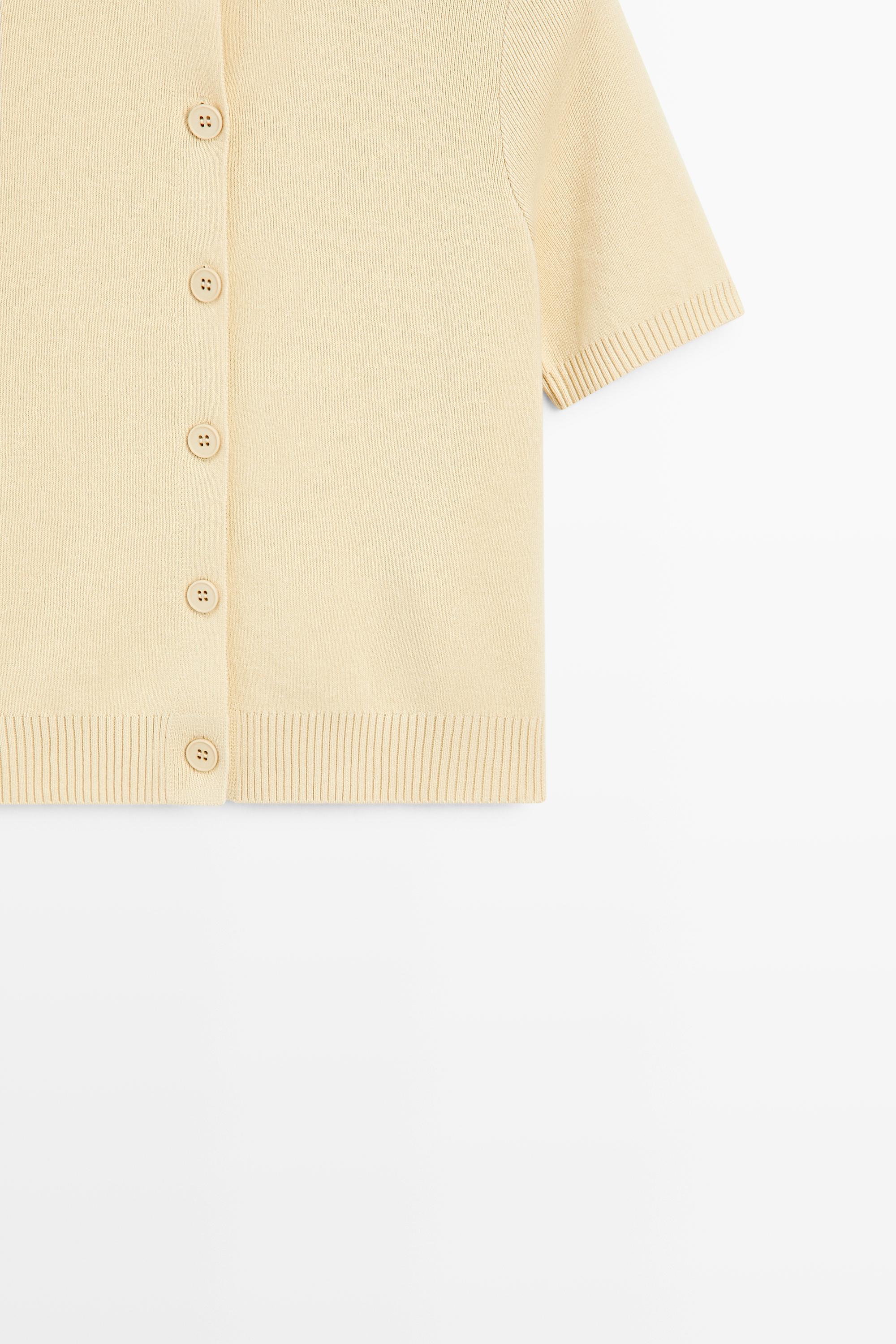 100% Cotton Short Sleeve Cardigan